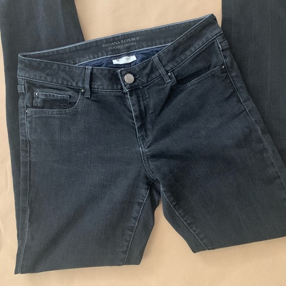 🇺🇸 Banana Republic black classic skinny jeans Size 10 - Picture 1 of 9